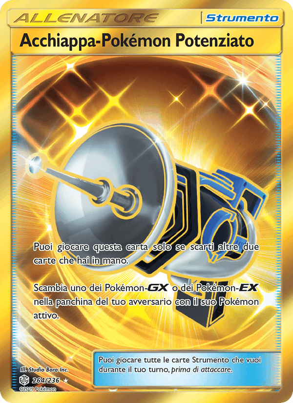 Acchiappa-Pokémon Potenziato, carta 264 di Eclissi Cosmica
