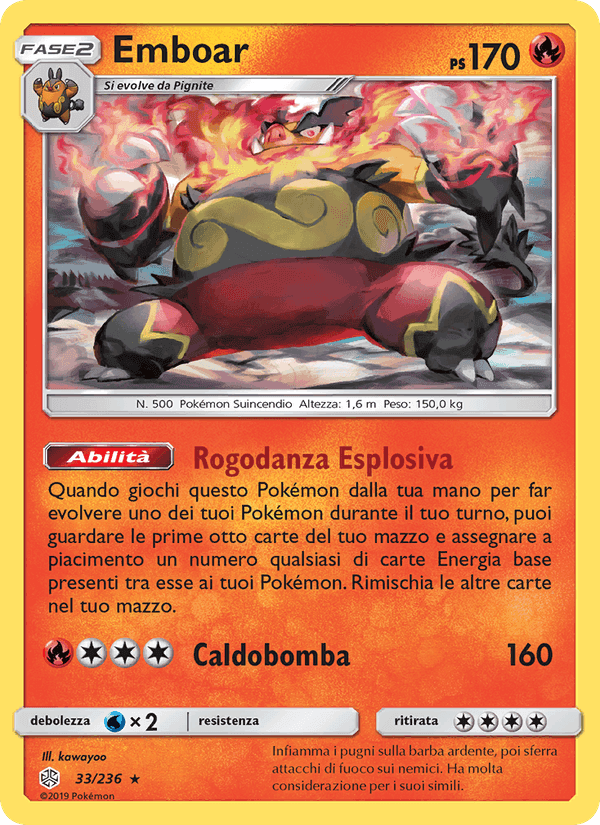 Emboar, carta 33 di Eclissi Cosmica