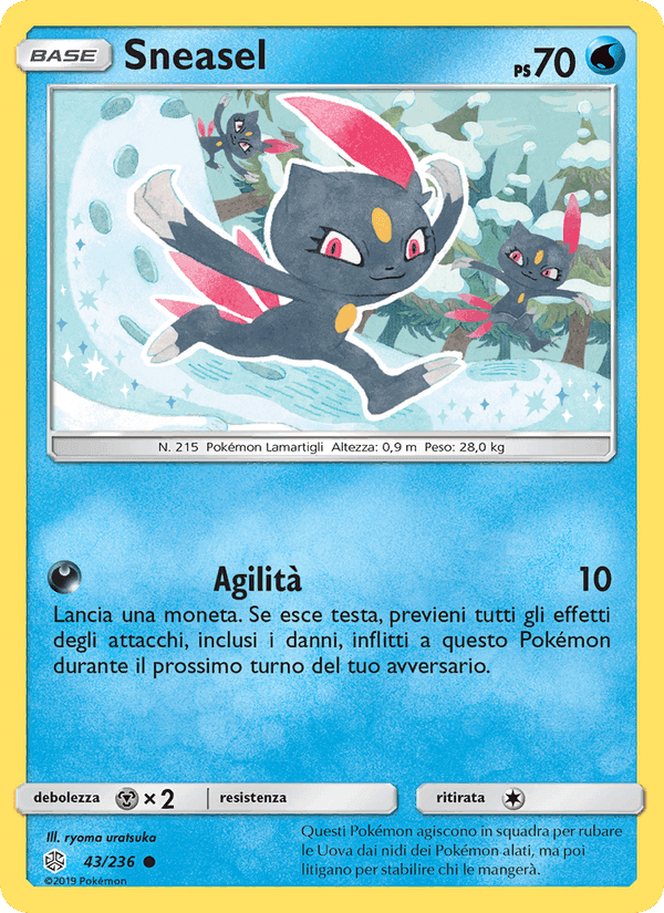 Sneasel, carta 43 di Eclissi Cosmica