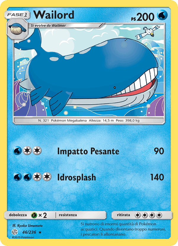 Wailord, carta 46 di Eclissi Cosmica