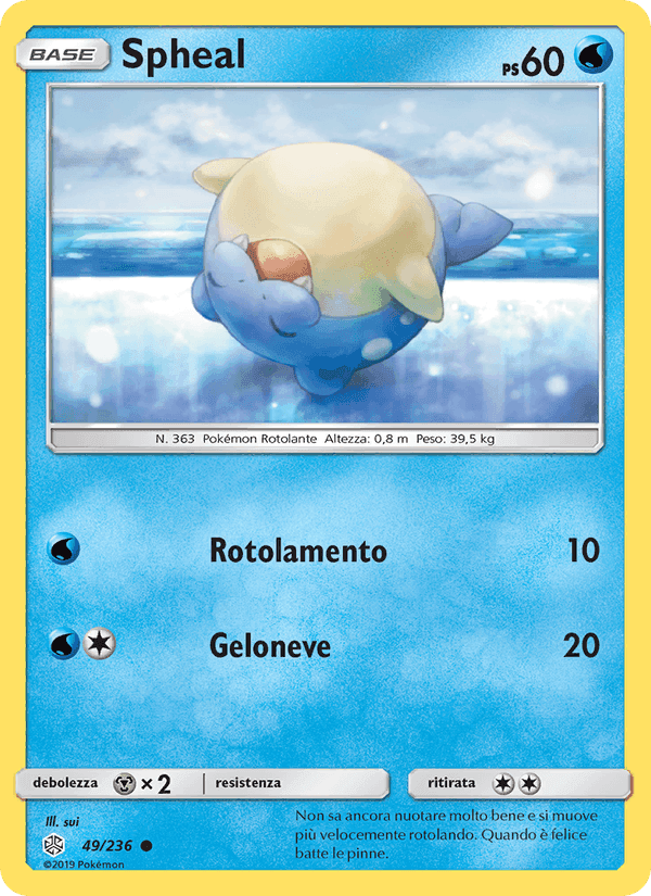 Spheal, carta 49 di Eclissi Cosmica