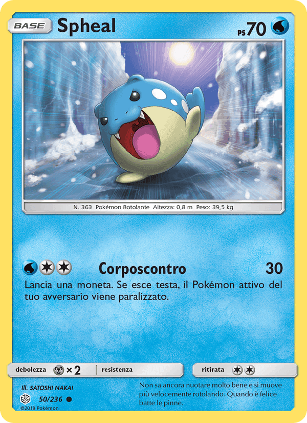 Spheal, carte 50 de Eclissi Cosmica