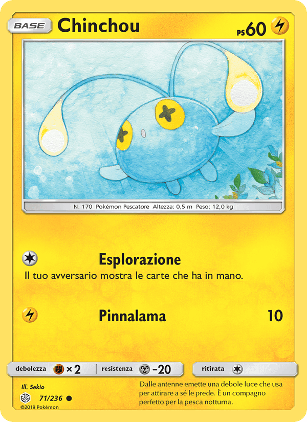Chinchou, carta 71 di Eclissi Cosmica