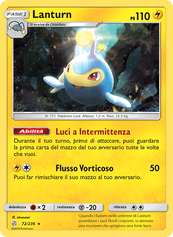 Lanturn, card 72 from Eclissi Cosmica