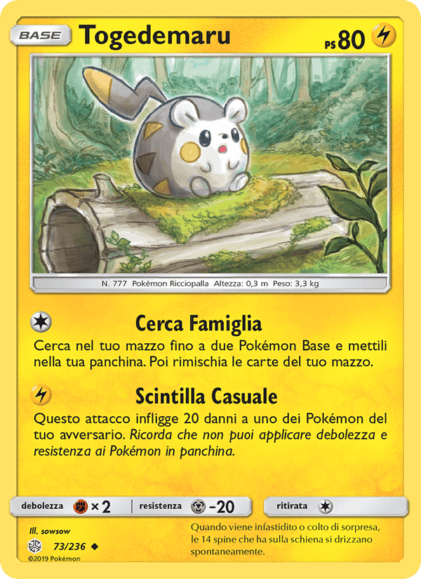 Togedemaru, carta 73 di Eclissi Cosmica