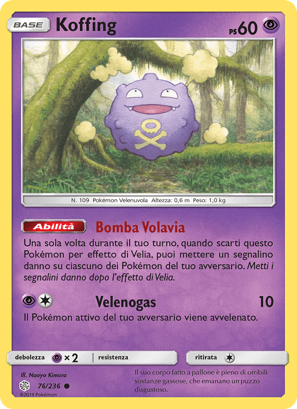 Koffing, carta 76 di Eclissi Cosmica