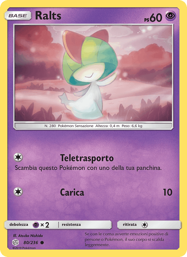 Ralts, card 80 from Eclissi Cosmica