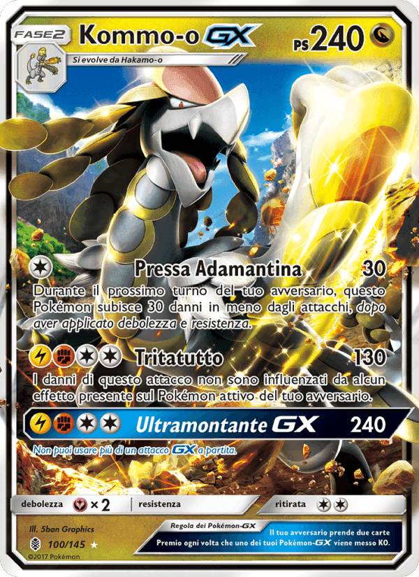 Kommo-o GX, carte 100 de Guardiani Nascenti