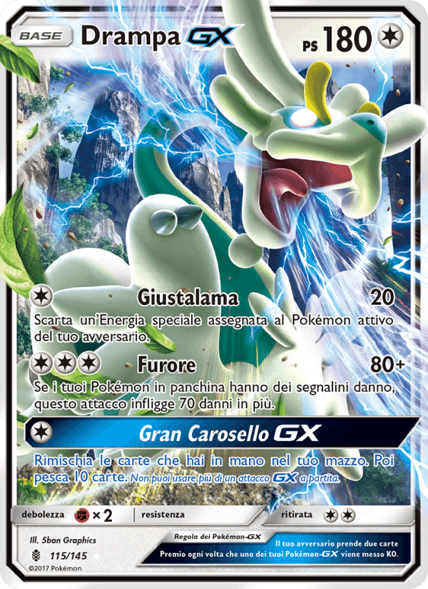 Drampa GX, carta 115 di Guardiani Nascenti