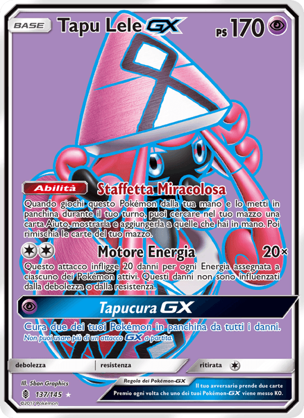 Tapu Lele GX, card 137 from Guardiani Nascenti