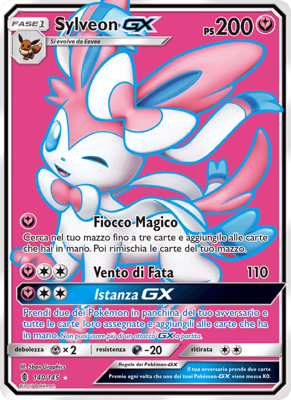 Sylveon GX, carta 140 di Guardiani Nascenti