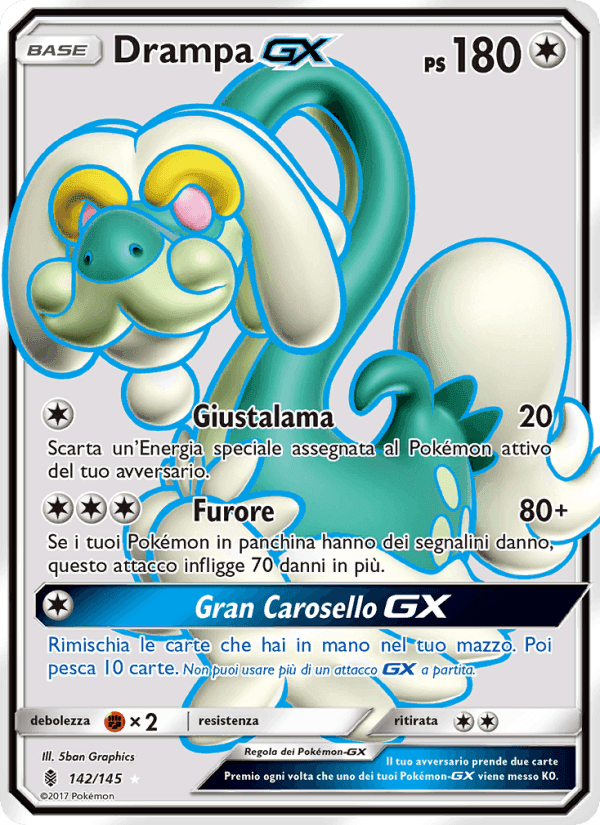 Drampa GX, carte 142 de Guardiani Nascenti