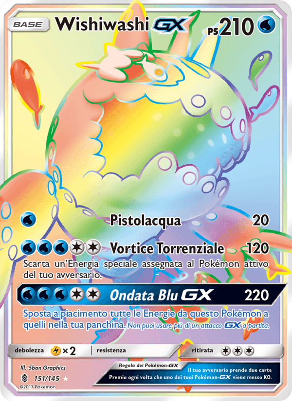 Wishiwashi GX, carta 151 de Guardiani Nascenti