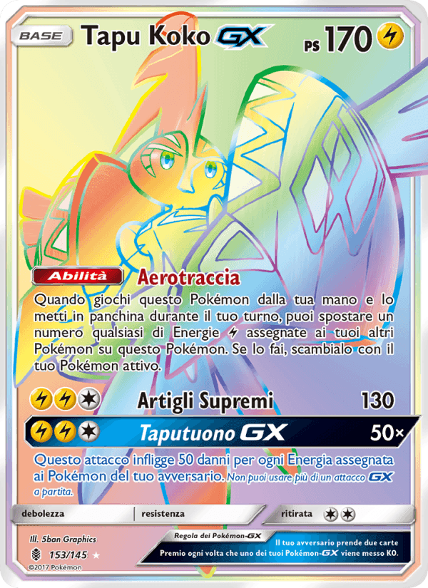 Tapu Koko GX, carta 153 di Guardiani Nascenti