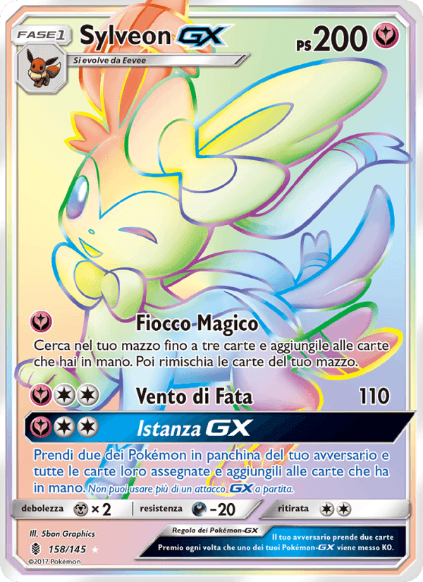 Sylveon GX, carta 158 di Guardiani Nascenti
