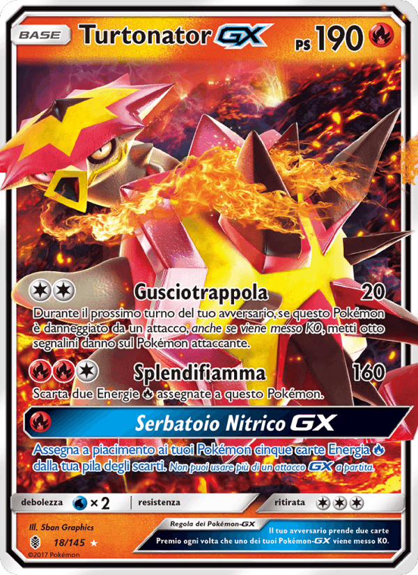 Turtonator GX, carte 18 de Guardiani Nascenti