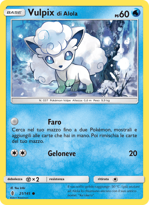 Vulpix di Alola, carta 21 di Guardiani Nascenti