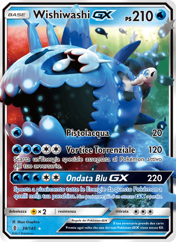 Wishiwashi GX, carta 38 di Guardiani Nascenti