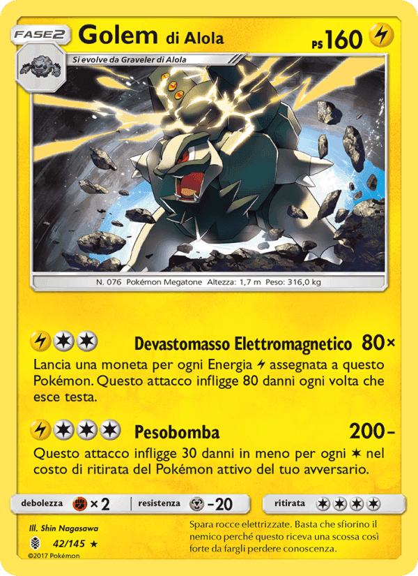 Golem di Alola, carta 42 di Guardiani Nascenti