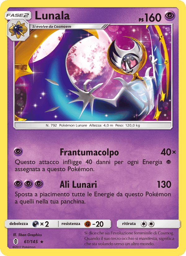 Lunala, card 61 from Guardiani Nascenti