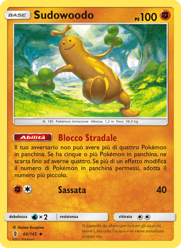 Sudowoodo, carta 66 de Guardiani Nascenti