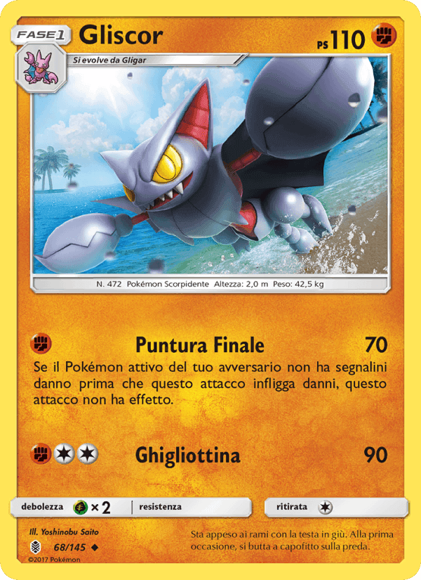 Gliscor, card 68 from Guardiani Nascenti