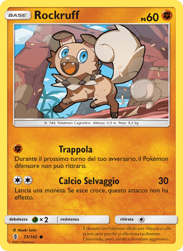 Rockruff, carta 73 di Guardiani Nascenti