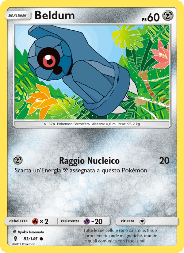 Beldum, carta 83 di Guardiani Nascenti