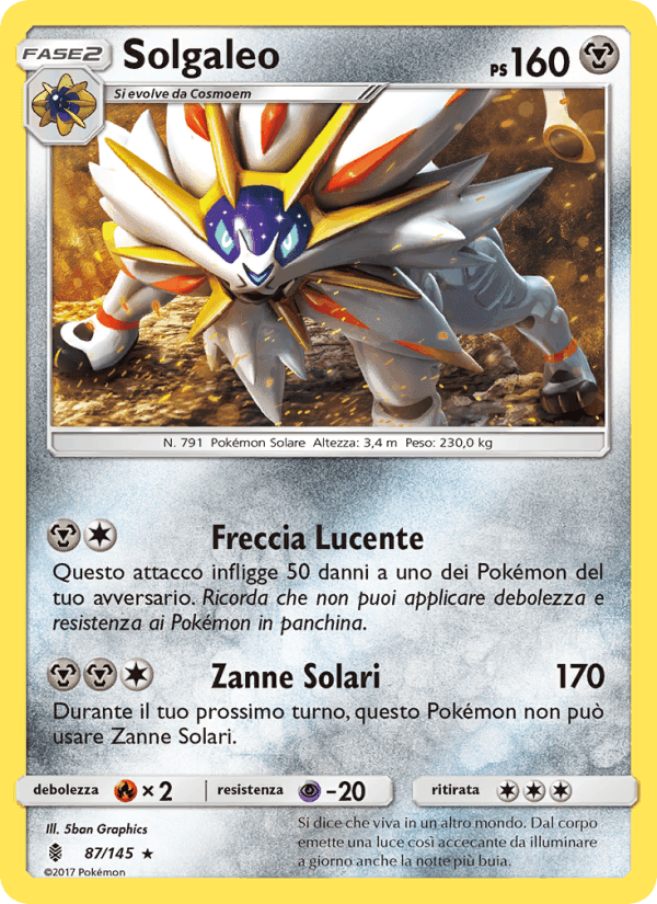 Solgaleo, carta 87 di Guardiani Nascenti