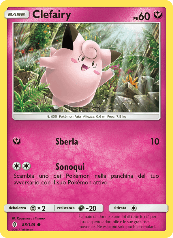 Clefairy, carta 88 di Guardiani Nascenti