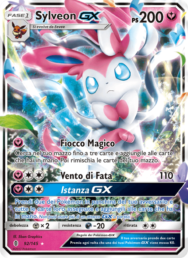 Sylveon GX, card 92 from Guardiani Nascenti