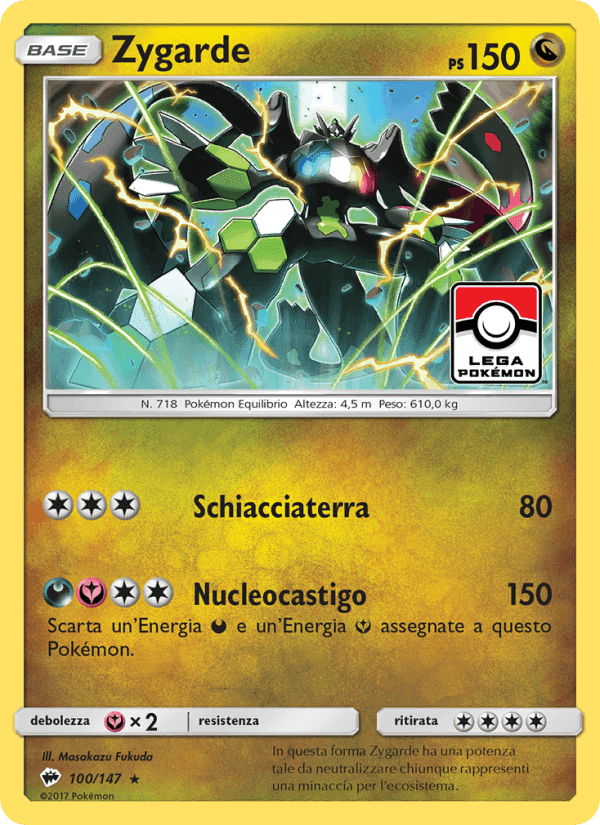Zygarde, carta 100 di Ombre Infuocate