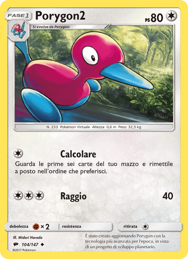 Porygon2, carta 104 di Ombre Infuocate