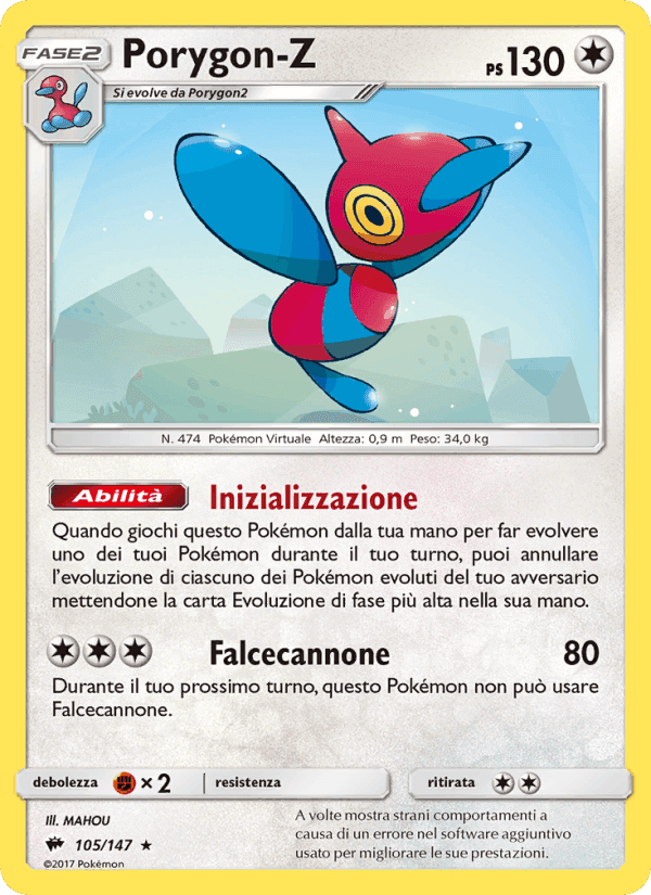 Porygon-Z, carta 105 di Ombre Infuocate