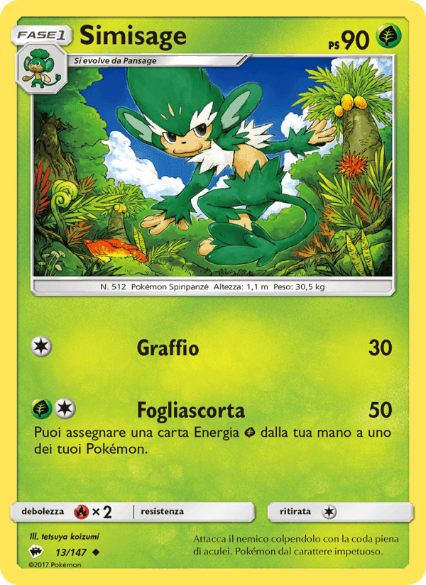 Simisage, carta 13 di Ombre Infuocate