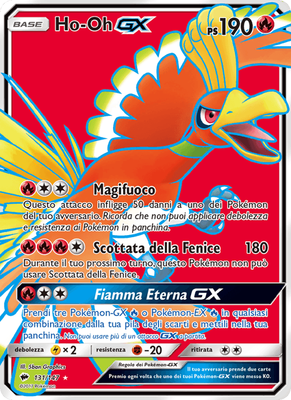 Ho-Oh GX, carta 131 de Ombre Infuocate