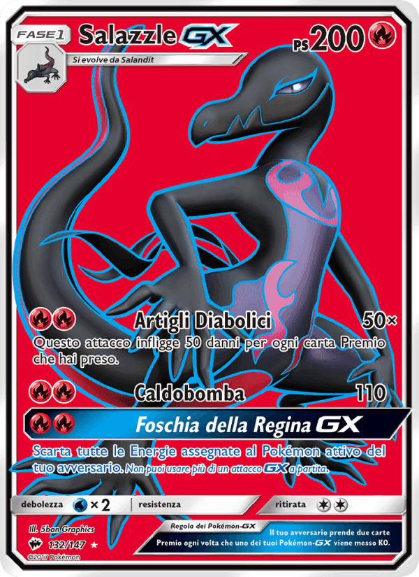 Salazzle GX, card 132 from Ombre Infuocate