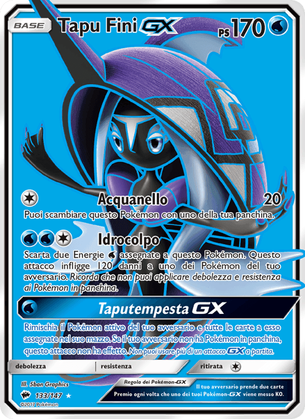 Tapu Fini GX, card 133 from Ombre Infuocate