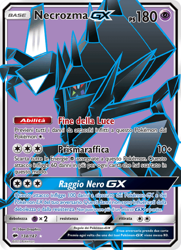 Ombre Infuocate の 134 番、Necrozma GX