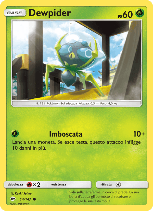 Dewpider, carte 14 de Ombre Infuocate