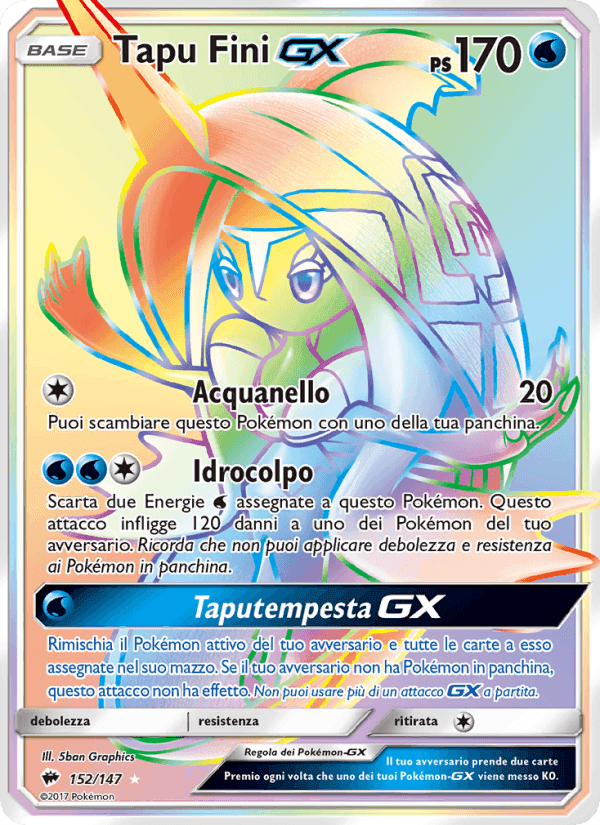 Tapu Fini GX, carta 152 di Ombre Infuocate