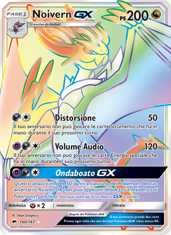 Noivern GX, carta 160 di Ombre Infuocate