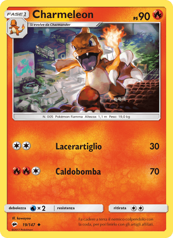Charmeleon, carta 19 di Ombre Infuocate