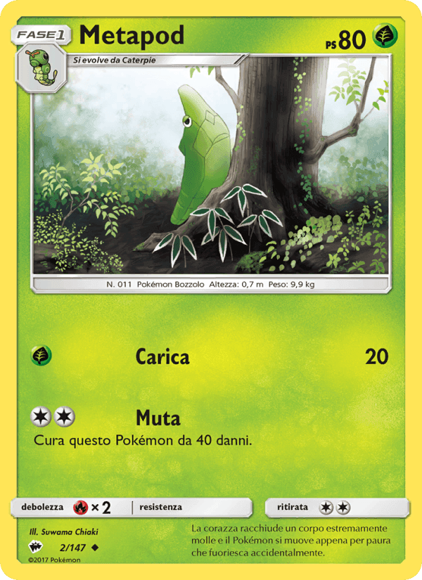 Metapod, carta 2 di Ombre Infuocate