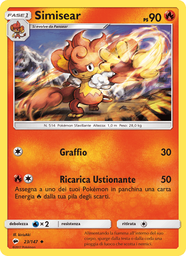 Simisear, carta 23 di Ombre Infuocate