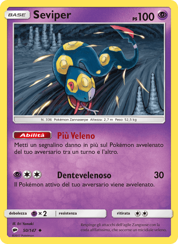 Seviper, carta 50 de Ombre Infuocate