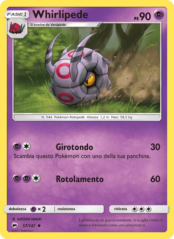 Whirlipede, carta 57 di Ombre Infuocate