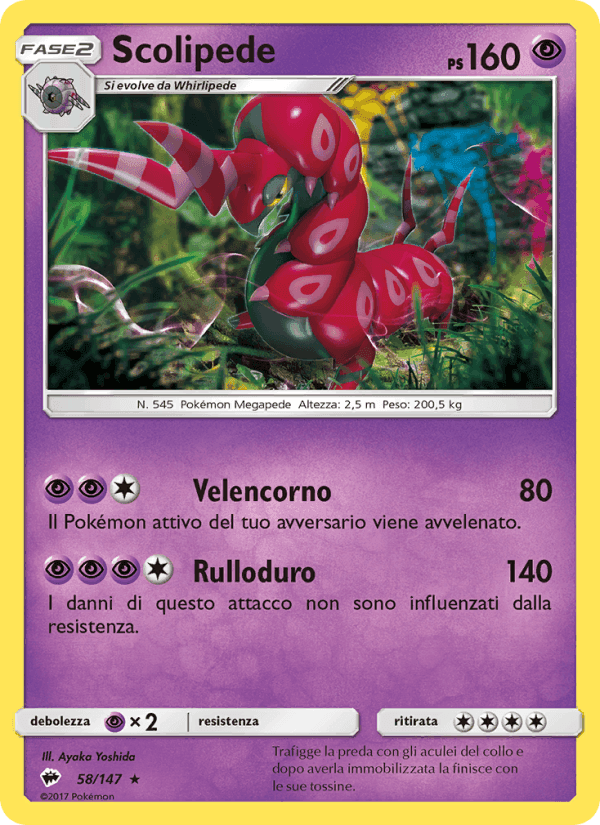 Scolipede, carta 58 di Ombre Infuocate