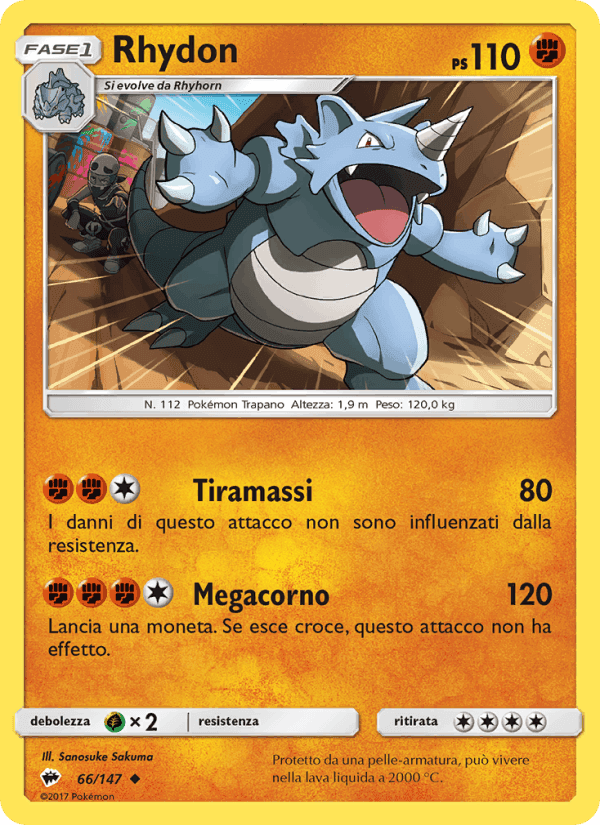Rhydon, carta 66 de Ombre Infuocate
