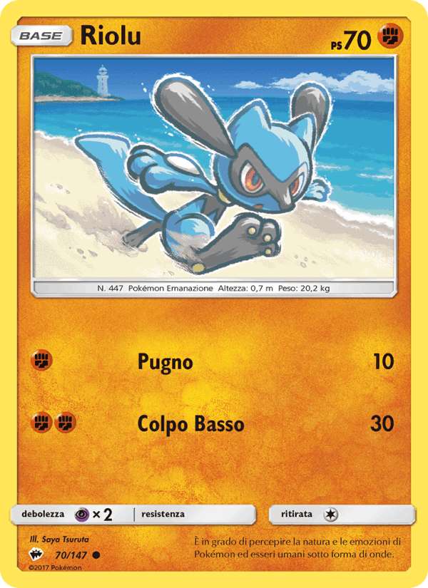 Riolu, carta 70 di Ombre Infuocate